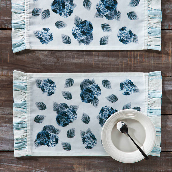 Finders Keepers Hydrangea Ruffled Placemat Set of 2