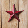 Metal Speckled Burgundy Distressed Star