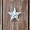 Metal Speckled White Distressed Star