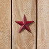 Metal Speckled Burgundy Distressed Star