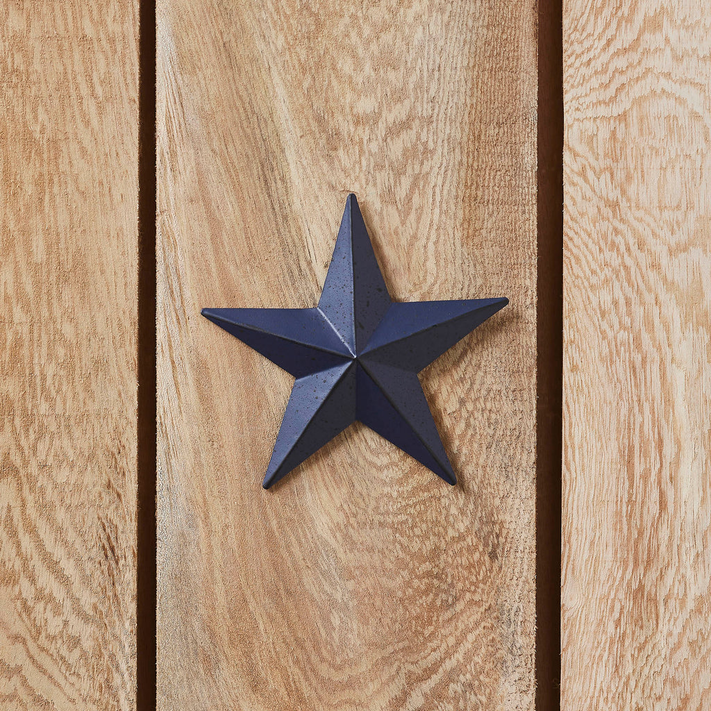 Metal Speckled Navy Distressed Star
