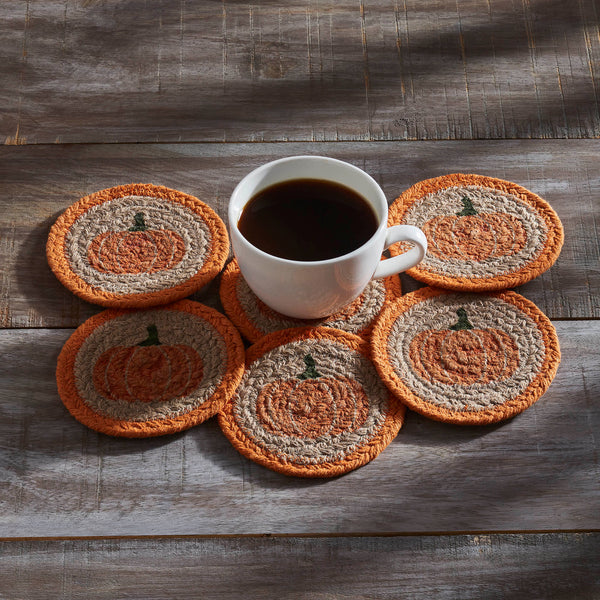 Pumpkin Coaster Set of 6