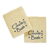 Navy Country Bath Stars Creme Bath Towel Set