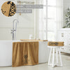 Black Windmill & Stars Tan Bath Towel Set