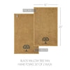 Black Willow Tree Tan Hand Towel Set