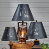 Black Bear Embossed Metal Lampshade