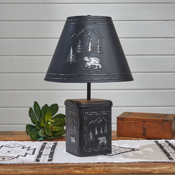 Black Bear Lamp with Shade