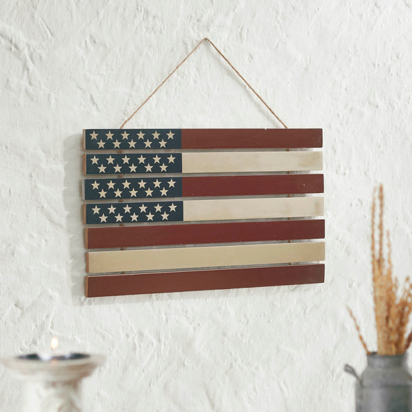 USA Flag Stacked Wall Hanging – KC Collections