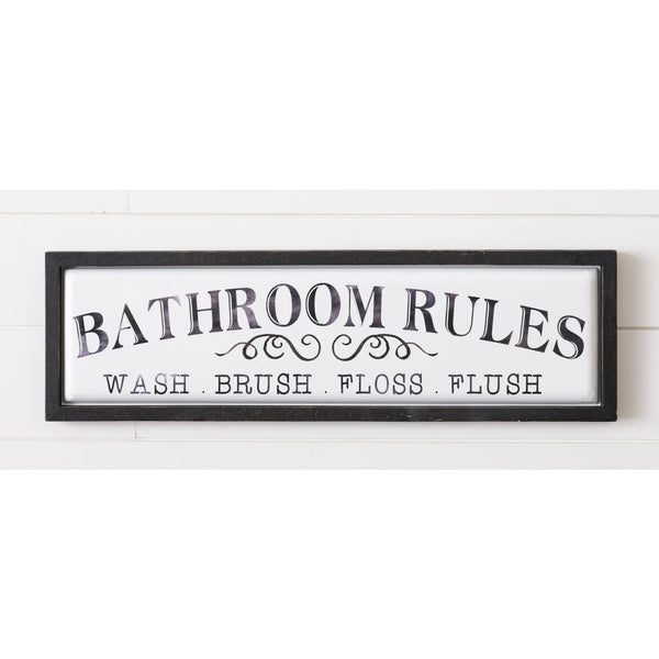 Sign - Bathroom Rules