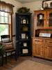 Bachelor's Cabinet with Raised Panels - Black
