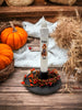 Fall Scarecrow Led Battery Operated Timer Taper Candle - 7"