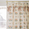 Rosehill Cottage Floral & Gingham Ruffled Cotton Shower Curtain-72x72