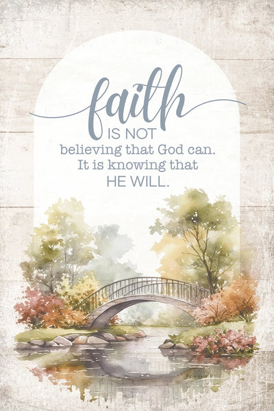 Faith Is Not - Mini Blessings 4X6