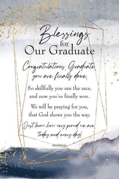 Blessings For Our Graduate - Heaven Sent Plaques 6X9