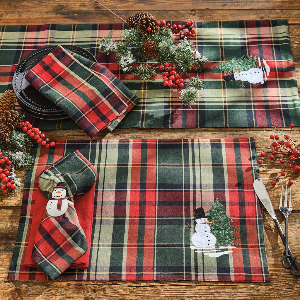 Jack Frost Quilted Placemats - Set of 12