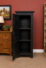 Pie Safe - LW500-53-56" Single Door with Raised Panels-Black