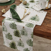 Rustic Christmas Trees Table Runner 72"