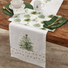 Rustic Christmas Stars Table Runner 54"