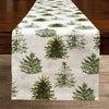 Rustic Christmas Trees Table Runner 72"