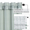 Annie Buffalo Green Check Ruffled Shower Curtain