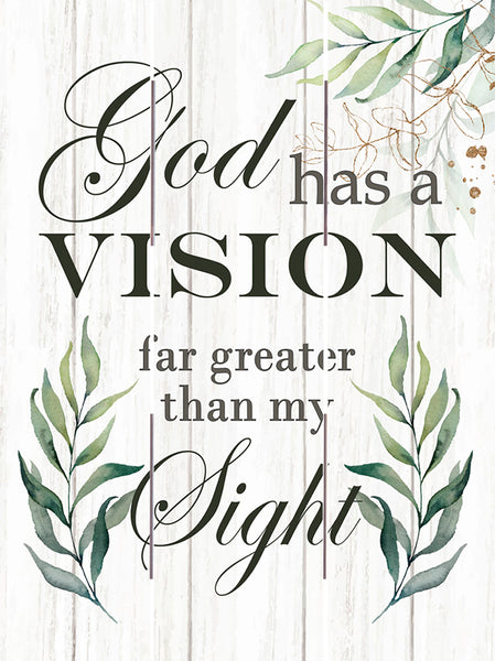 God Has A Vision Pallet Art