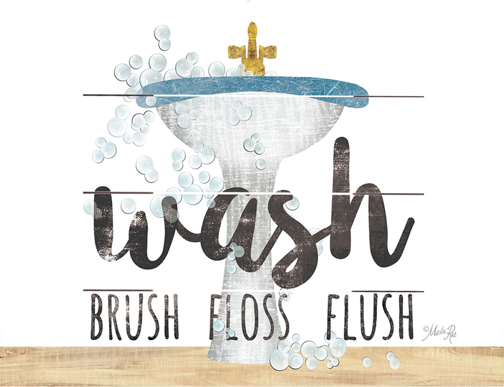 Wash-Brush-Floss-Flush Pallet Art