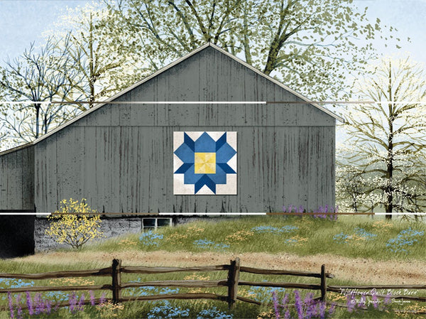 Wildflower Quilt Block Barn Pallet Art