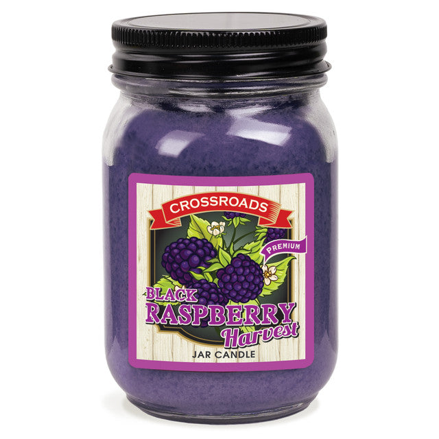 Black Raspberry Harvest Pint Jar 12 oz. Candle