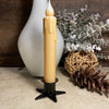 Cream Led Battery Operated Timer Taper Candle - 7"