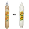 Sunflower Battery Operated Timer Taper Candle - 7"