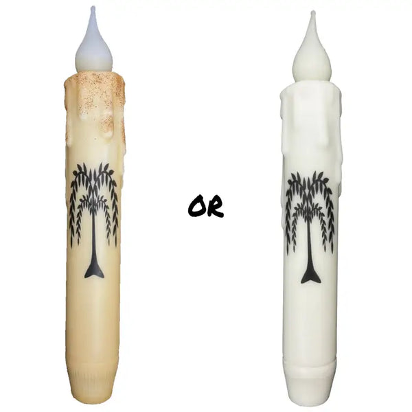 Willow Tree Operated LED Timer Taper Candle - 7"