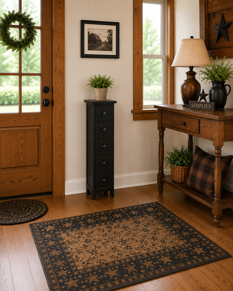 Amish-Made Pine Candlestick Cabinet