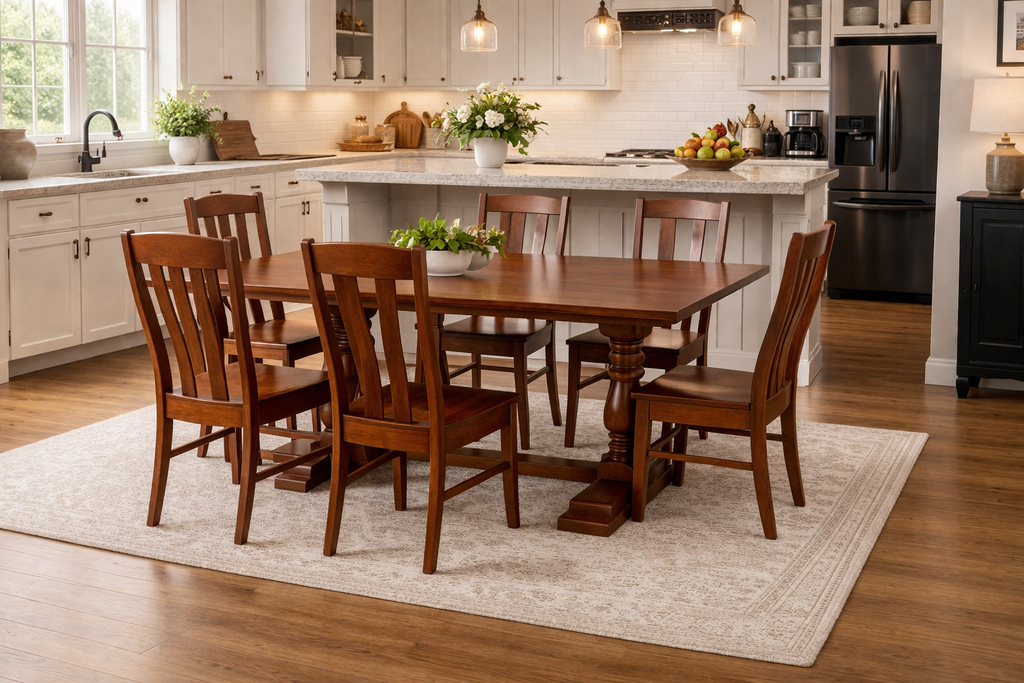 J3242-SBase-Amish Made Table Set-Michael's Cherry