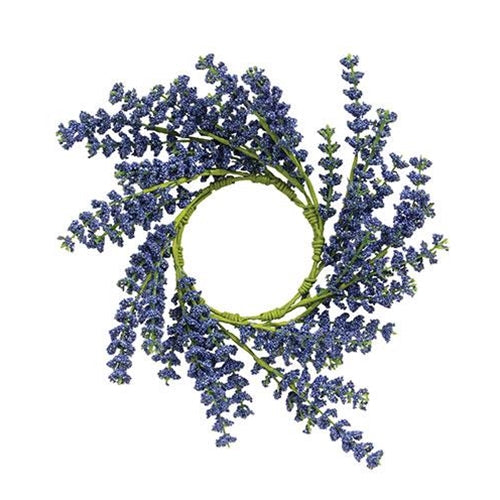 Blue Astilbe Candle Ring, 3.5"