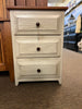 Night Stand-3 Drawers-Antique White with Michael’s Cherry