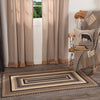 Sawyer Mill Charcoal Creme Jute Braided Rugs - Rectangle