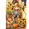 Country Scarecrow Garden Flag