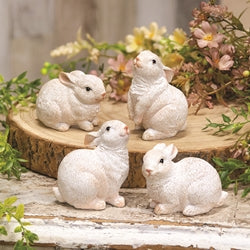 White Resin Bunny