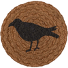 Heritage Farms Crow Jute Coasters - Set of 6