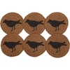 Heritage Farms Crow Jute Coasters - Set of 6