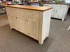 Buffet with Amish Maple Island Base and Seely Wormy Maple Top