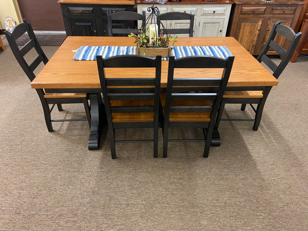 Amish Made Table Set 103 - Oak Top