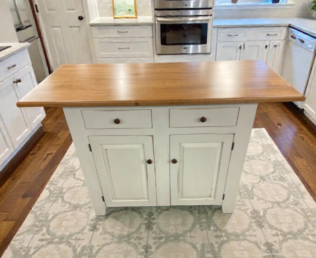 Amish ALL MAPLE Island 3 piece SET 87