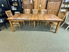 J41-2S-Amish Made 5' to 8' Extension Table Set-Seely Stain