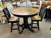 J42-P-Amish Made Table Set-Black and Special Walnut