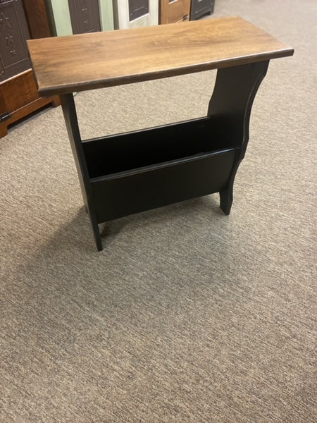 Accent Tables - Magazine - Black with Special Walnut