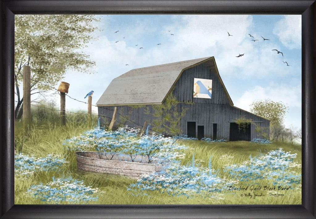 Bluebird Quilt Block Barn