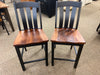 Chair-Raleigh Pub - Black with Michael's Cherry - Set of 2