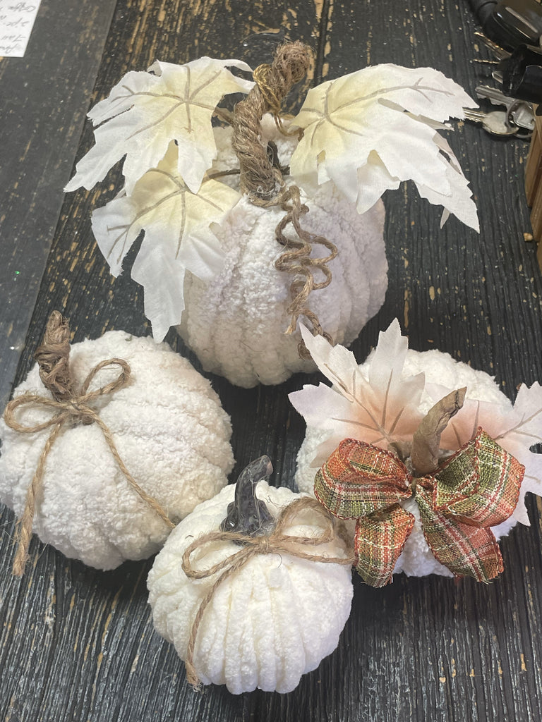 Handmade White Pumpkin