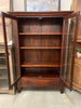 J114 Double Jelly Cupboard with Glass Doors-Michael's Cherry